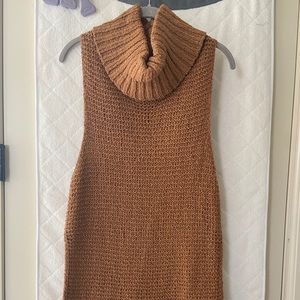 Free People Long Tunic Sleeveless Sweater